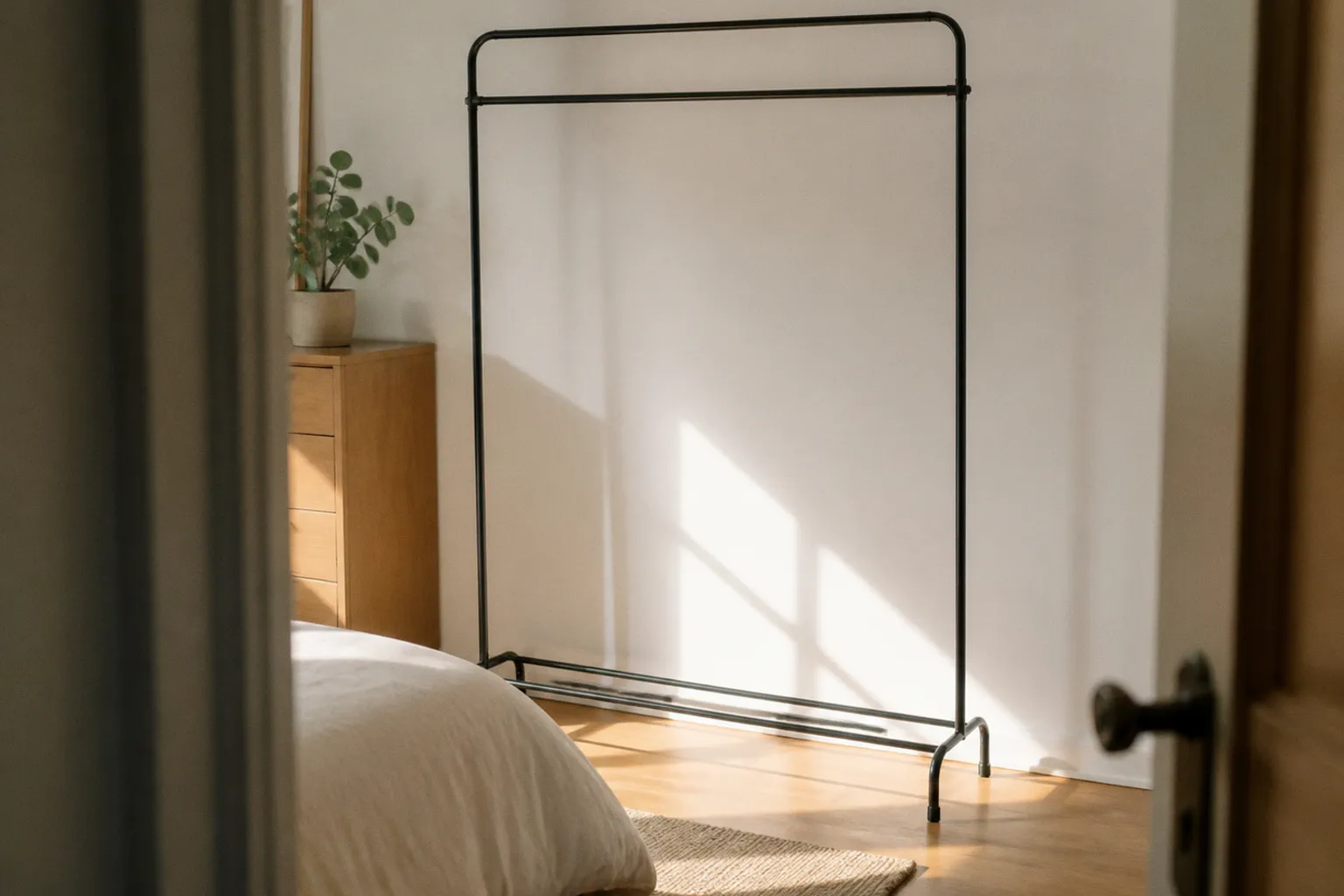 Boutique clothes racks: bedroom prep before buying