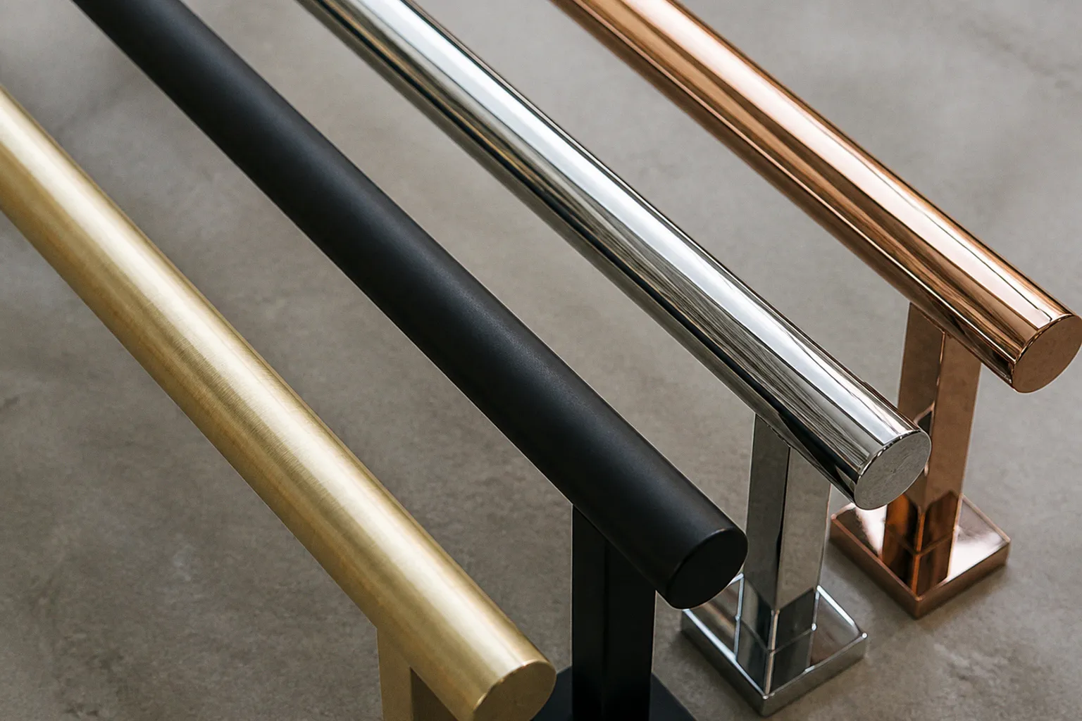 Boutique garment rack finishes: four luxury metal paths