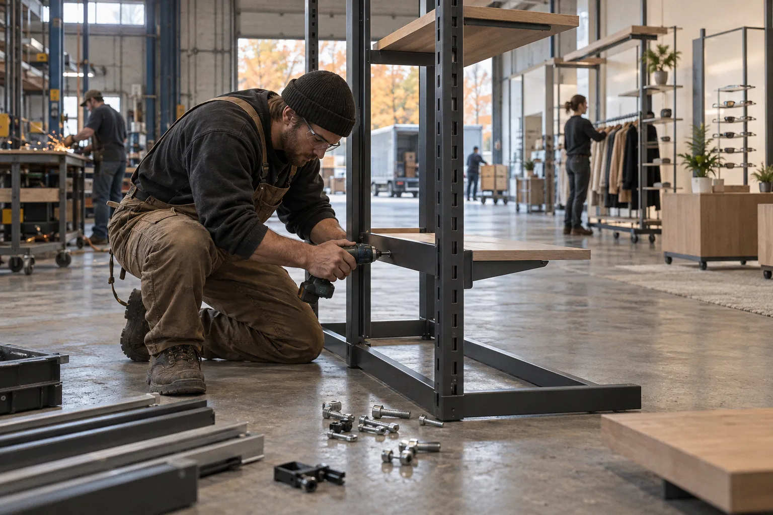 CAROLINE Modular Display System: Streamlining Retail Layouts for Optical Stores