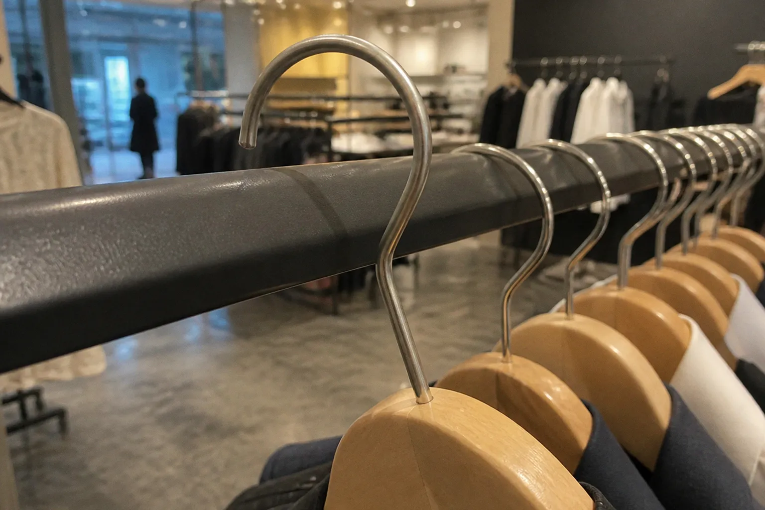 Do metal hangers scratch powder coated racks?