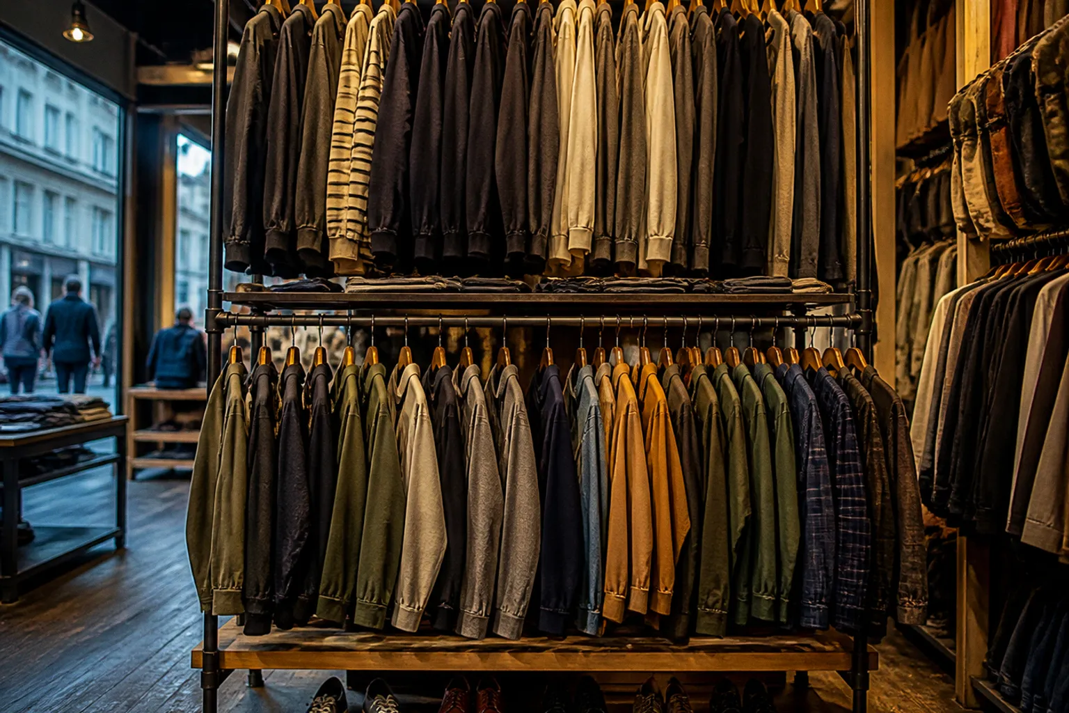 Double rail vs single rail racks: retail storage paths