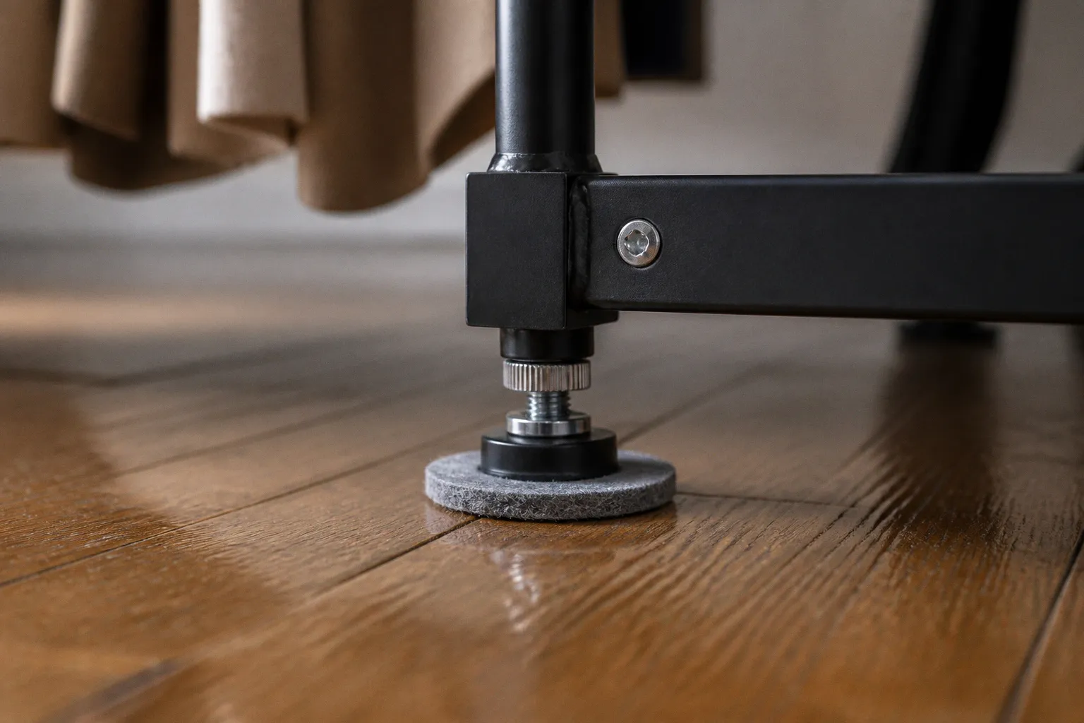 Garment rack floor protection: preventing damage on hardwood