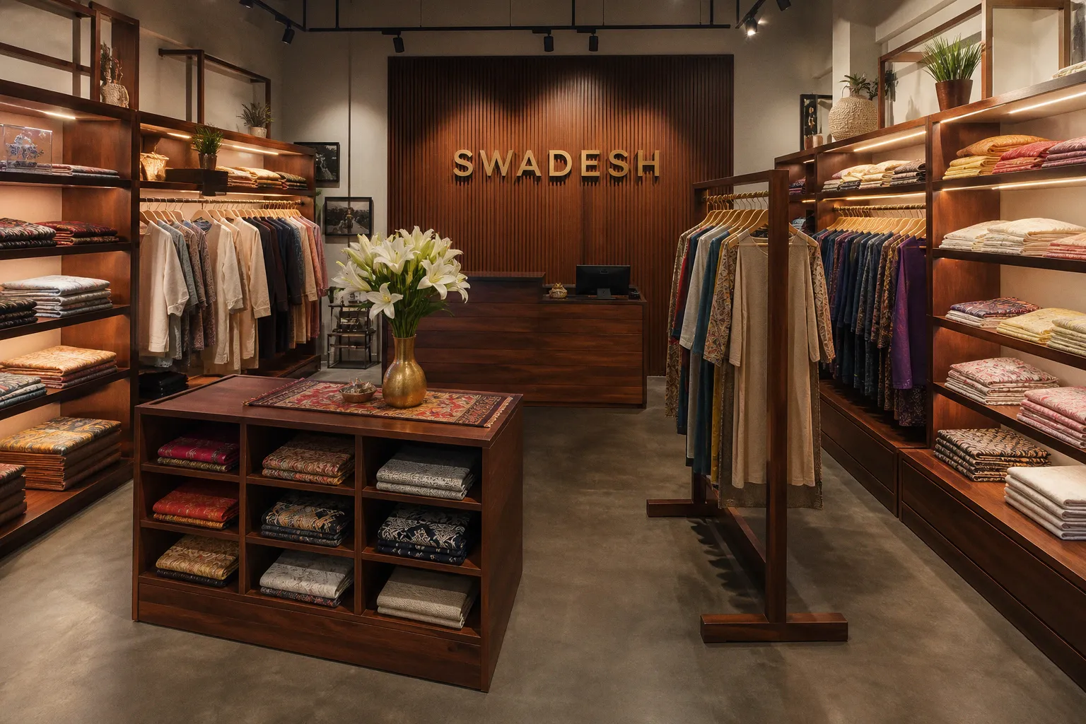 How Custom Hardwood Fixtures Elevate Retail Merchandising at Swadesh Mumbai