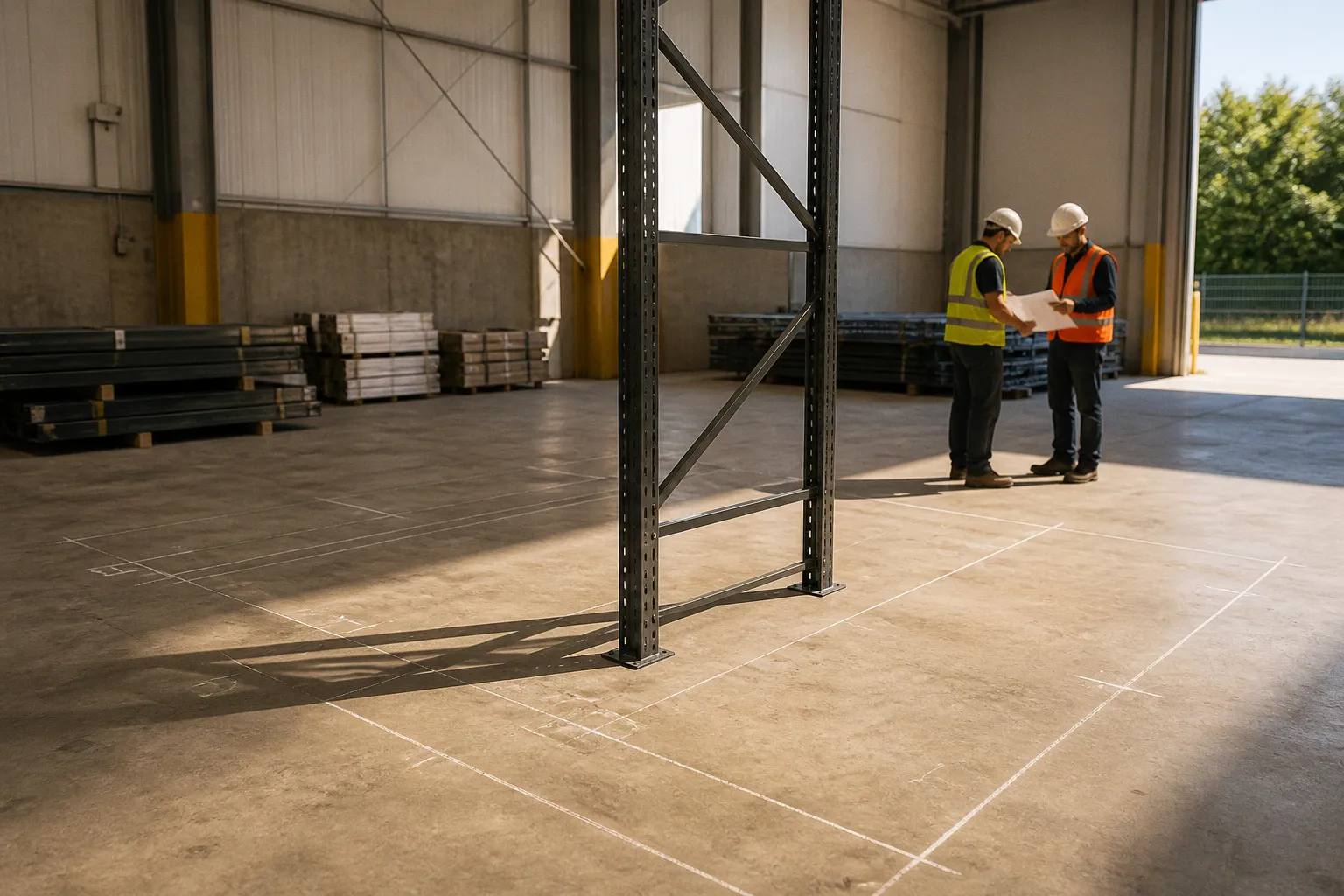 Industrial garment rack installation: site preparation checklist