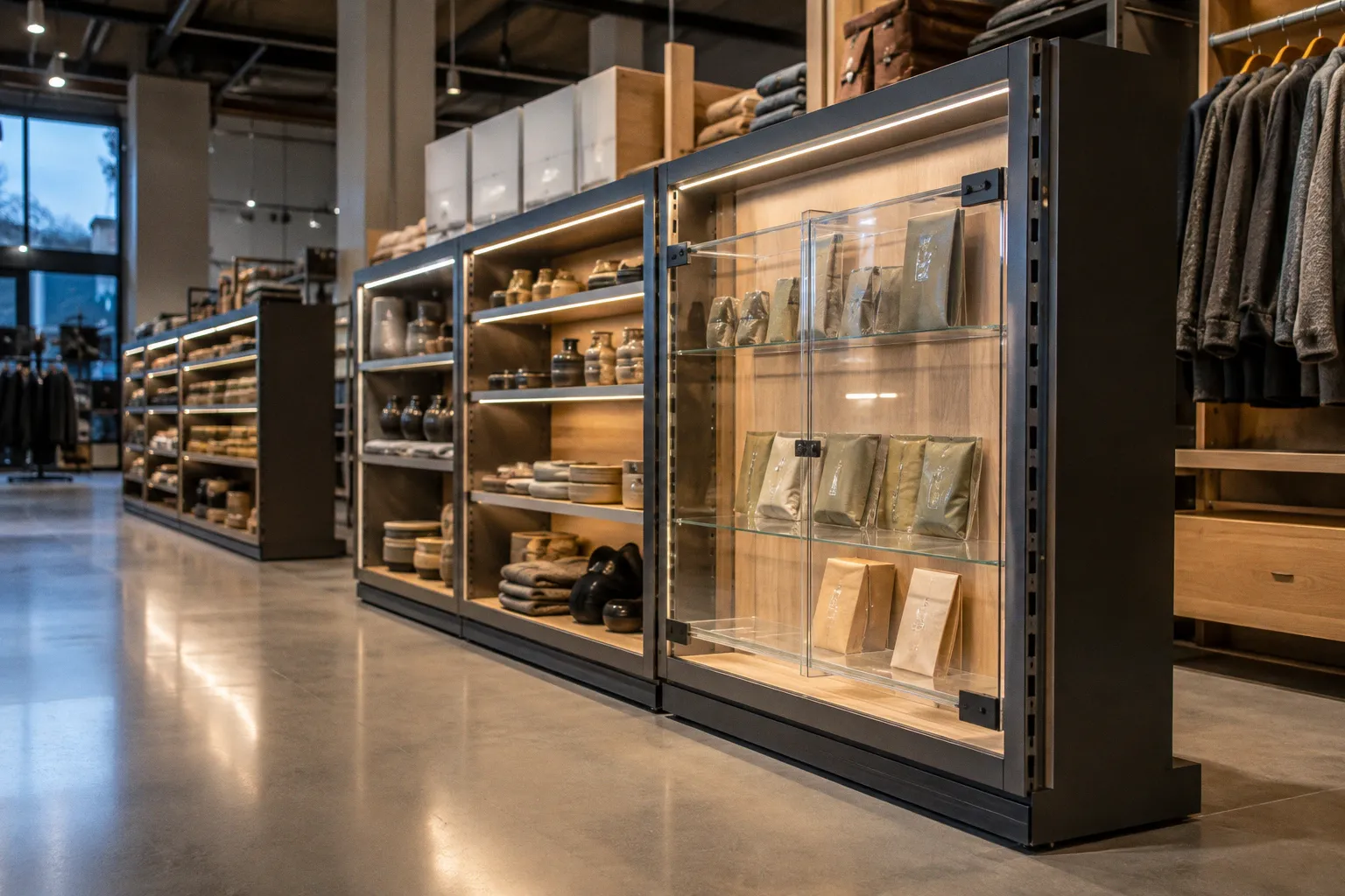 Midwest Retail Services Showcases Modular Gondola Fixtures with Integrated LED Lighting