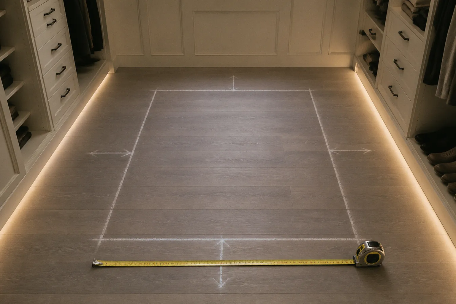 Walk-in closet island racks: pre-installation checklist
